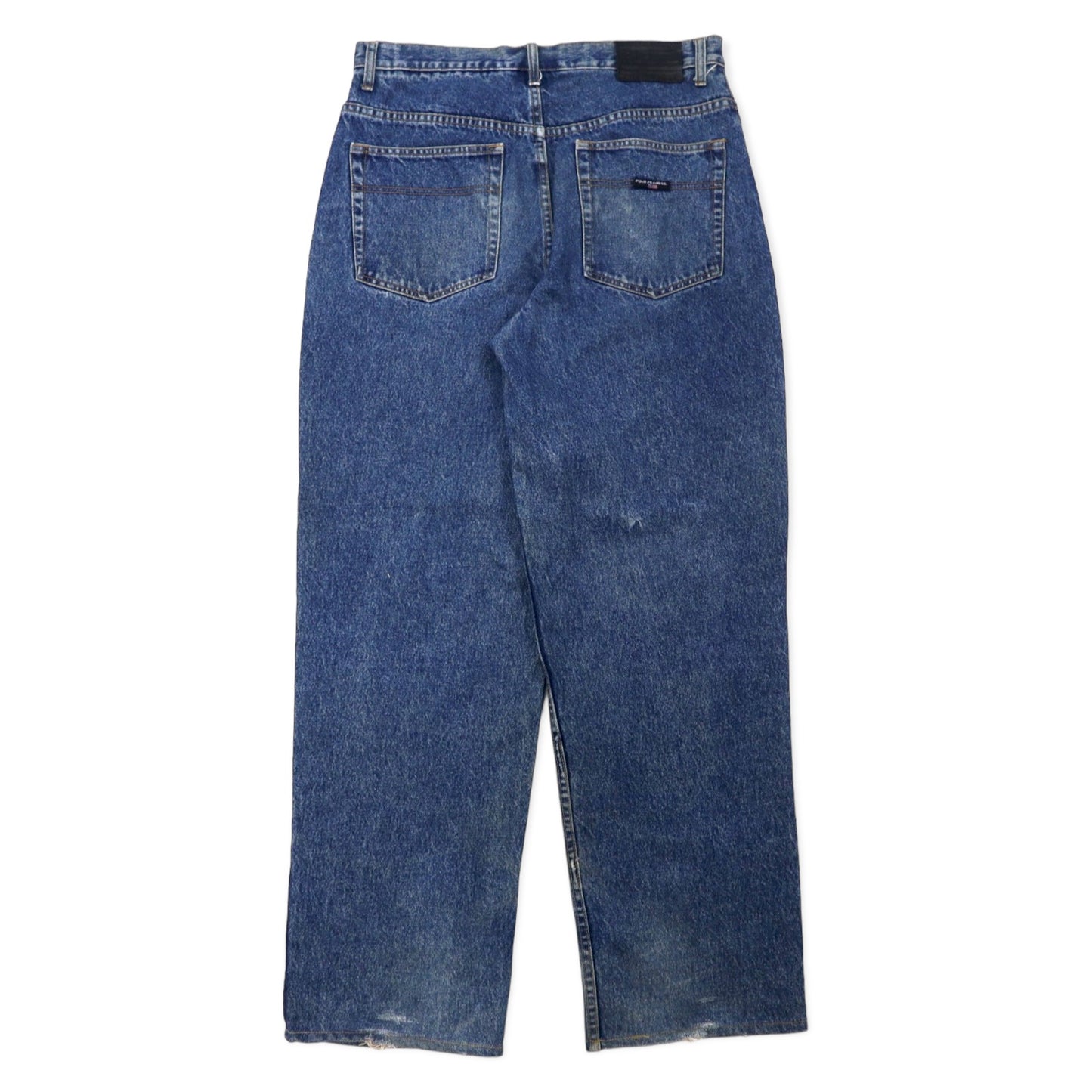 POLO JEANS COMPANY RALPH LAUREN 90年代 ルーズフィット バギー デニムパンツ 34 ブルー コットン Loose メキシコ製