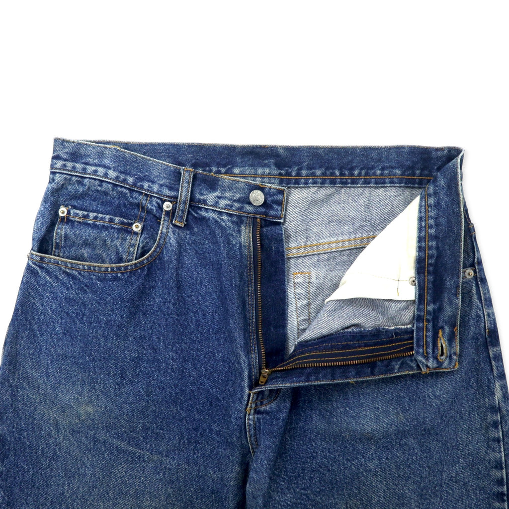 POLO JEANS COMPANY RALPH LAUREN 90年代 ルーズフィット バギー デニムパンツ 34 ブルー コットン Loose メキシコ製