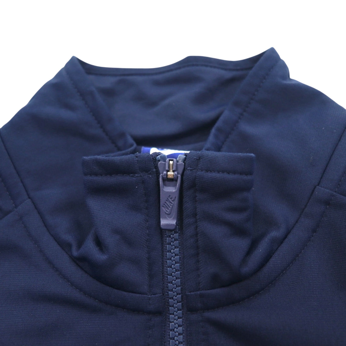 NIKE Track Jacket Jersey XL Navy One Point Logo Print Polyknit Track Jacket 861780-451