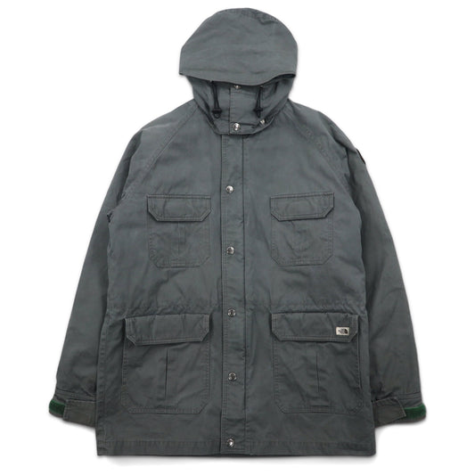 THE NORTH FACE フード着脱式 マウンテンパーカー M カーキ コットン ダブルジップ ジップインジップ搭載 NY-2153