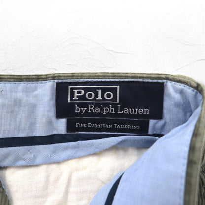 Polo by Ralph Lauren コーデュロイ スラックスパンツ M グレー FINE EUROPEAN TAILORING
