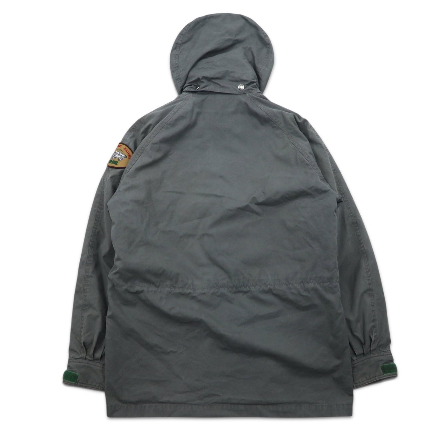 THE NORTH FACE フード着脱式 マウンテンパーカー M カーキ コットン ダブルジップ ジップインジップ搭載 NY-2153