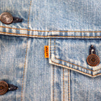 LEVI'S VINTAGE CLOTHING ( LVC ) USA製 1970年代 復刻 3rdタイプ デニムジャケット Gジャン M ブルー オレンジタブ 72351-0003