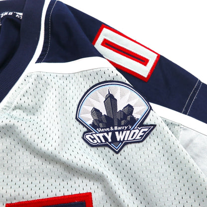 STEVE & BARRY'S ビッグサイズ ゲームシャツ 3XL グレー ポリエステル メッシュ ナンバリング