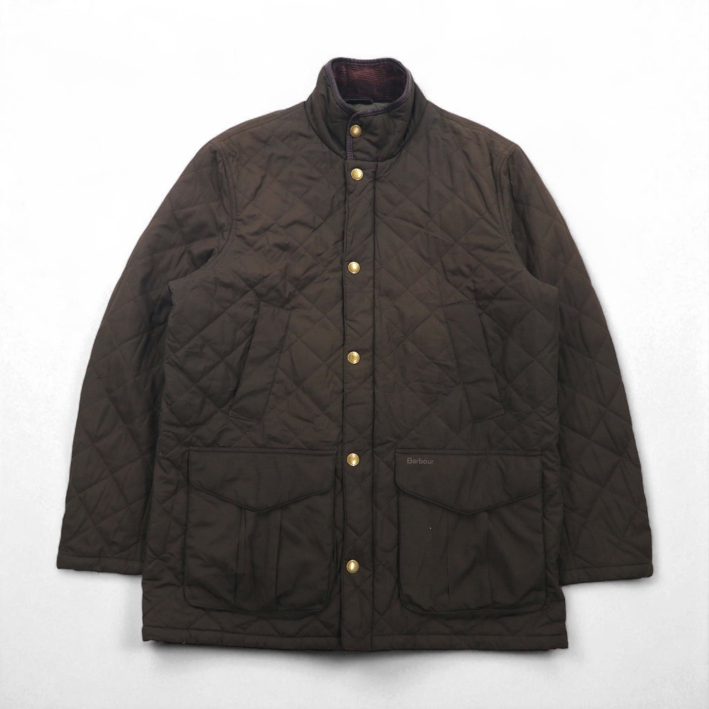 Barbour デボンジャケット DEVON JACKET キルティングジャケット L ダブルジップ コーデュロイ襟 中綿 ダイヤキルト MQU0883OL52