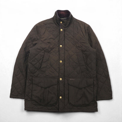 Barbour デボンジャケット DEVON JACKET キルティングジャケット L ダブルジップ コーデュロイ襟 中綿 ダイヤキルト MQU0883OL52