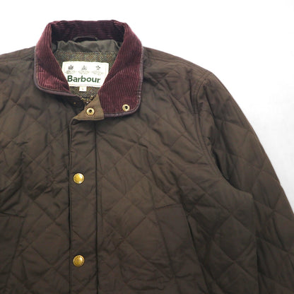 Barbour デボンジャケット DEVON JACKET キルティングジャケット L ダブルジップ コーデュロイ襟 中綿 ダイヤキルト MQU0883OL52
