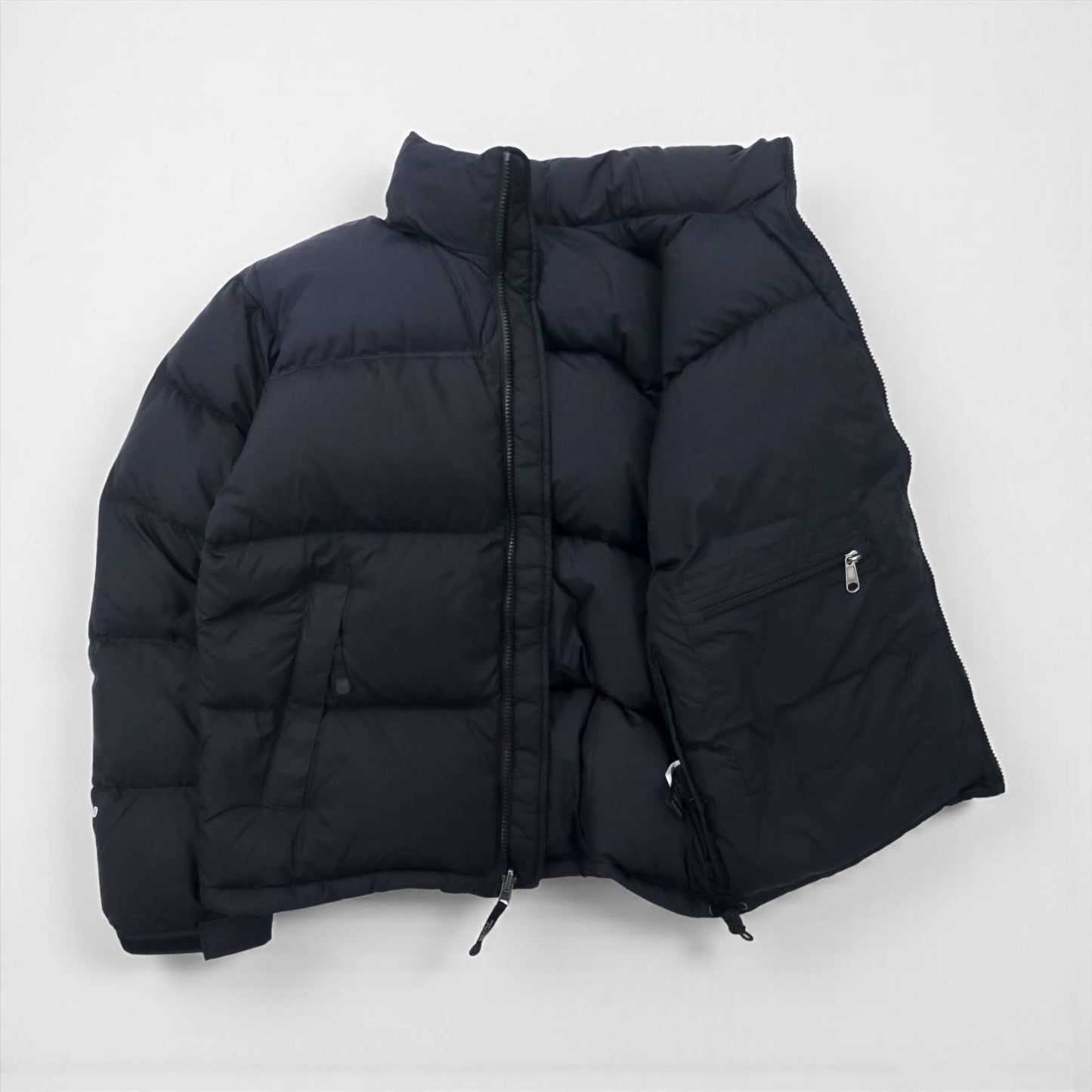 THE NORTH FACE ヌプシ 700フィルパワー ダウンジャケット S フード収納式 ロゴ刺繍 ND01586