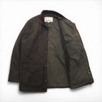 Barbour Devon Jacket, Quilted Jacket, Size L, Double Zip, Corduroy Collar, Diamond Quilted Padded, MQU0883OL52