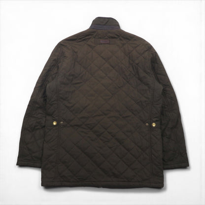 Barbour デボンジャケット DEVON JACKET キルティングジャケット L ダブルジップ コーデュロイ襟 中綿 ダイヤキルト MQU0883OL52