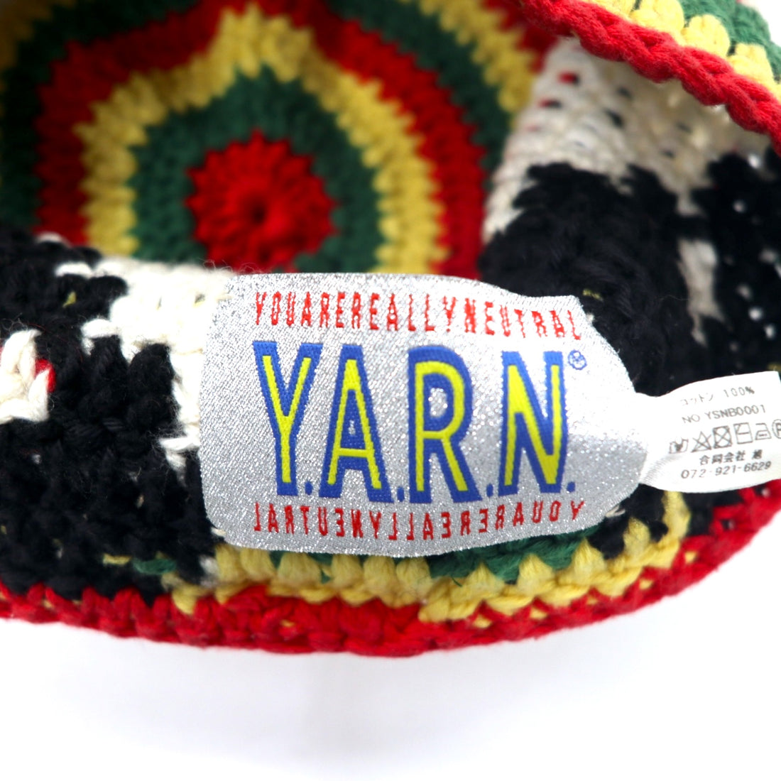 YARN Crochet Hat Knit Hat FREE Multicolor Cotton Yinyang YSNB0001
