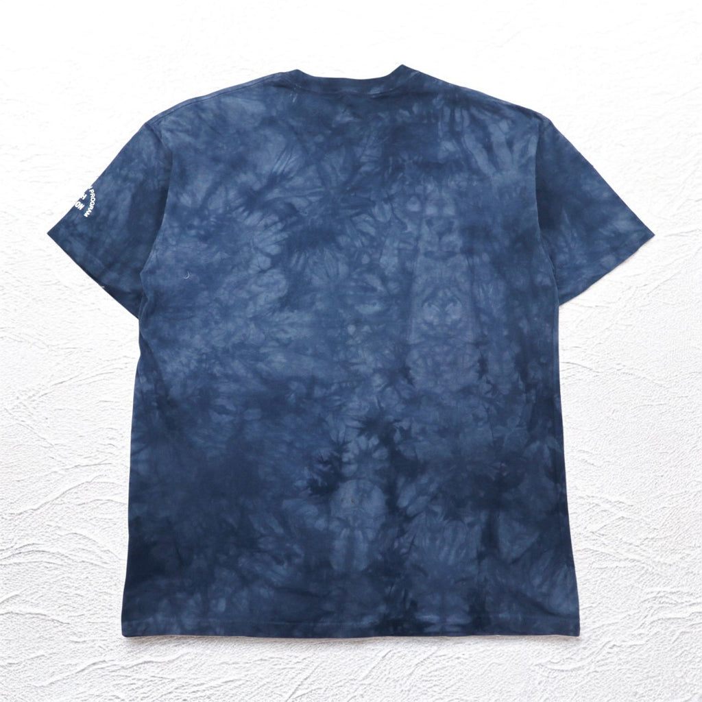 THE MOUNTAIN USA製 タイダイ Tシャツ XL ネイビー アニマル プリント イーグル ドリームキャッチャー