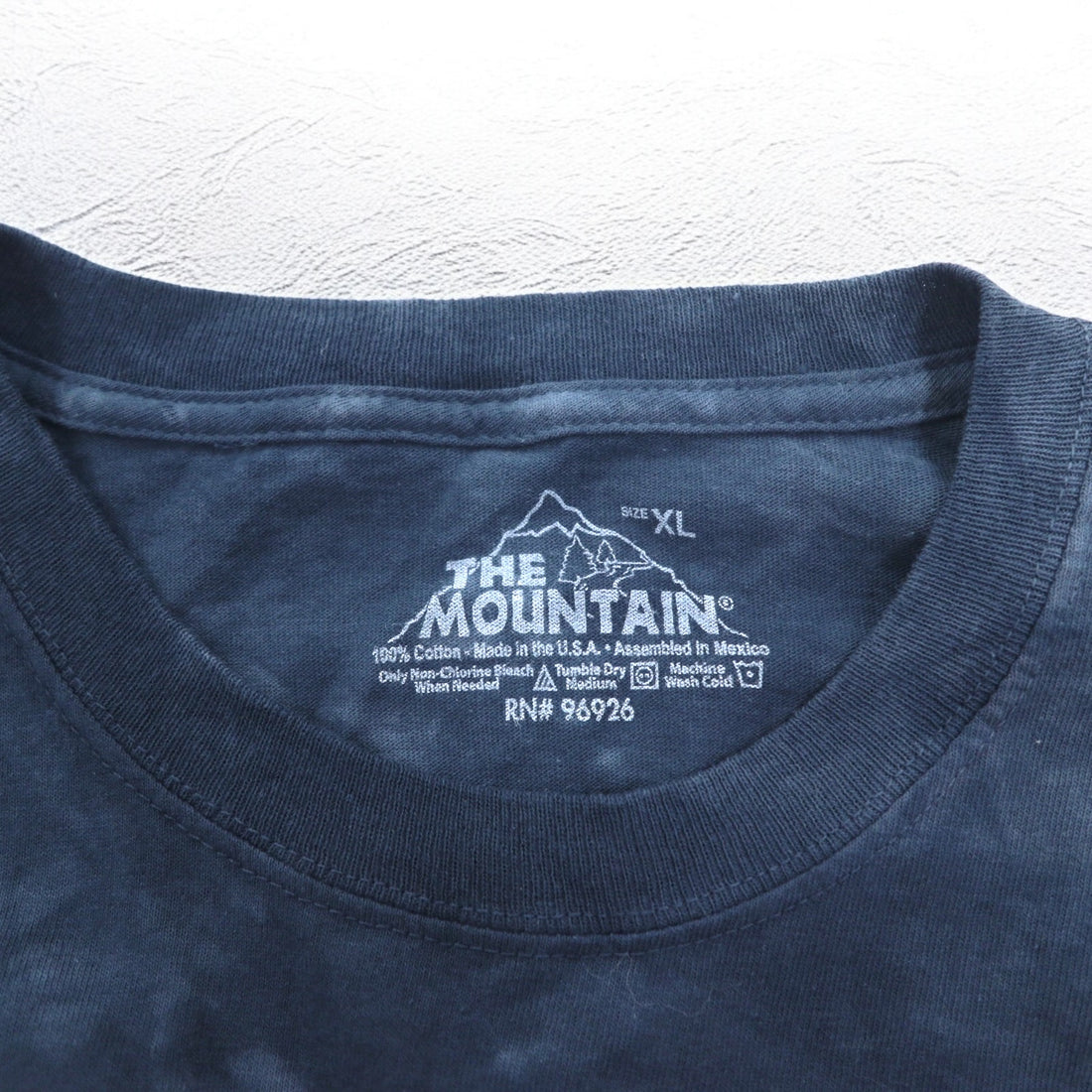 THE MOUNTAIN USA製 タイダイ Tシャツ XL ネイビー アニマル プリント イーグル ドリームキャッチャー