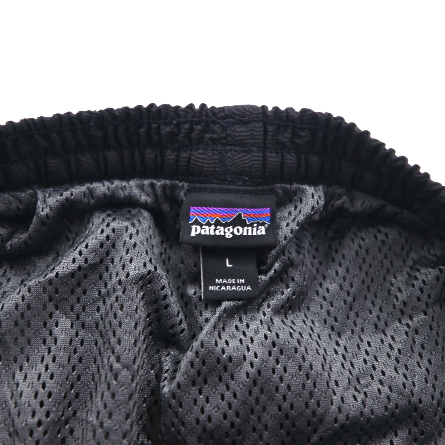 Patagonia Baggies Long 7-inch Shorts, Black Nylon, Size L, 58034