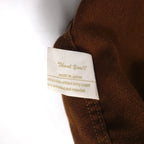 Kelen フェイクスエード ノーカラー ジャケット L ブラウン FAKE SUEDE NO COLLAR ZIP UP SHIRT TAUPO KL16WSH74 日本製