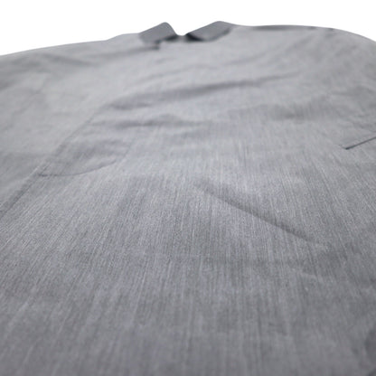 Vintage 80s Japan Made Trench Coat SANYO ステンカラーコート S グレー ポリエステル 日本製