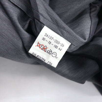 Vintage 80s Japan Made Trench Coat SANYO ステンカラーコート S グレー ポリエステル 日本製