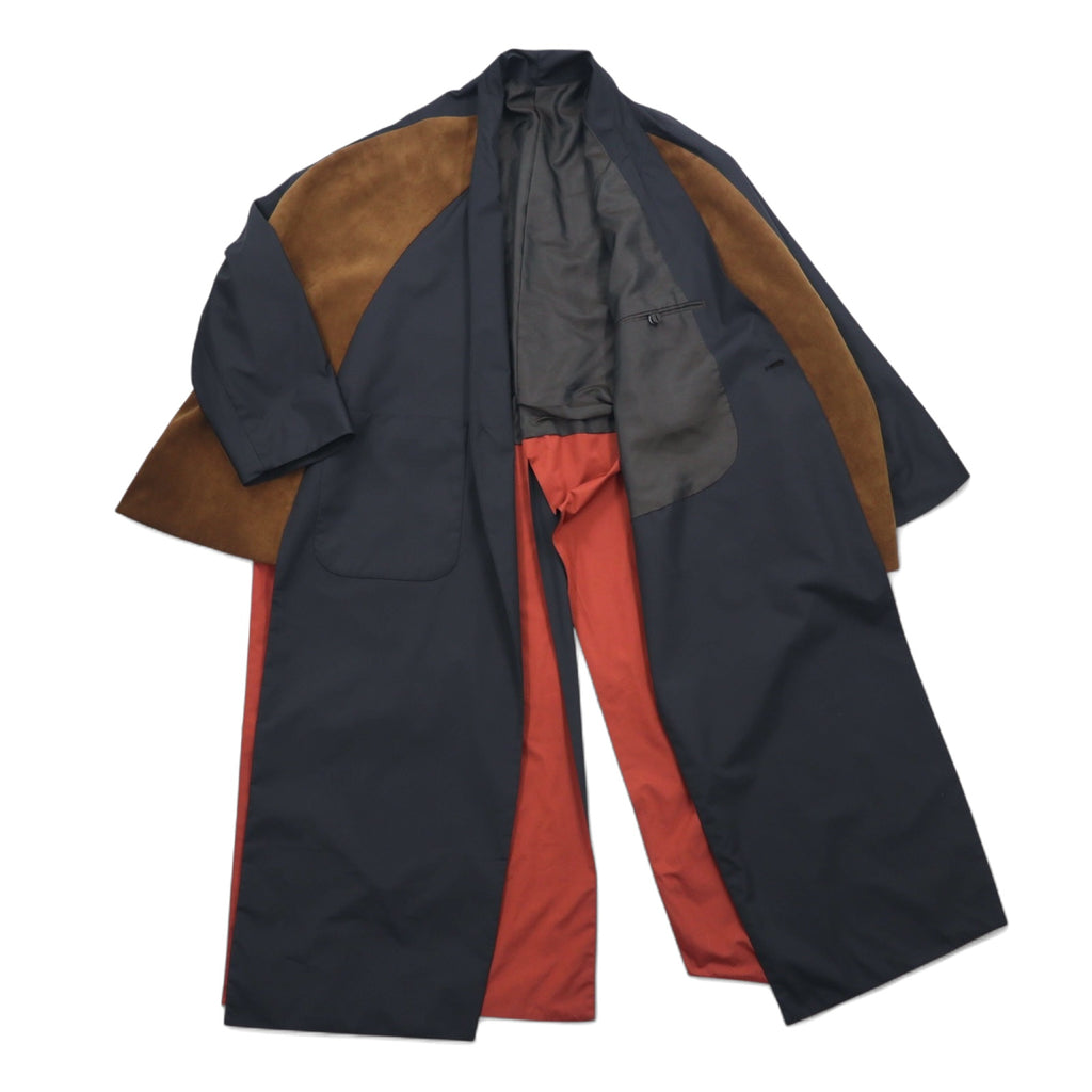 Ka na ta 2 sleeve coat poncho FREE black polyester ALL for doby made in Japan