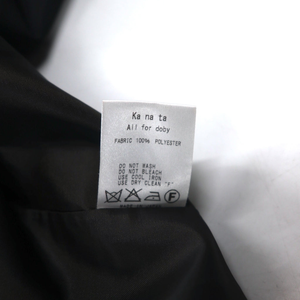 Ka na ta 2 sleeve coat poncho FREE black polyester ALL for doby made in Japan