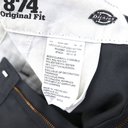Dickies 874 オリジナルフィット ワークパンツ チノパンツ M グレー Original Fit ポリエステル コットン