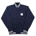 Flip The Script Libre Line Varsity Jacket M Navy Nylon Back Logo Print