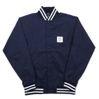 Flip The Script Libre Line Varsity Jacket M Navy Nylon Back Logo Print