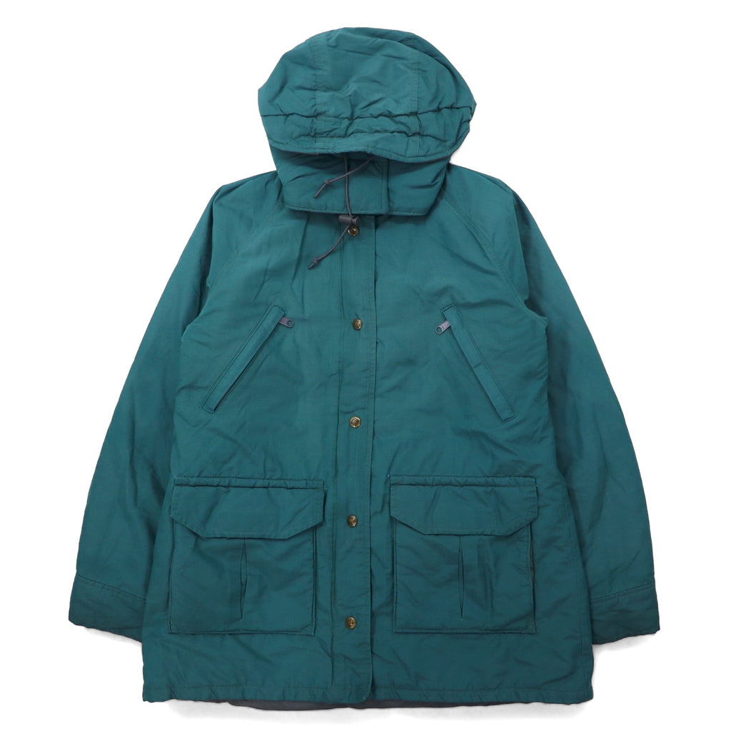 日本然リトテ-古着オンライン-Columbia 90年代 インサレーション マウンテンパーカー M グリーン ポリエステル TECHNICLOTH 防水 Thinslate 中綿 ドローコード フード着脱式-Columbia 90's Puffer Mountain Hoodie M Green Polyester TECHNICLOTH Waterproof Thinslate Filling Drawcord Hoodie detachable