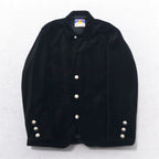 blackmeans コンボジャケット COMBO JACKET ベスト テーラードジャケット ベロア M ブラック アンサンブル 日本製 未使用品
