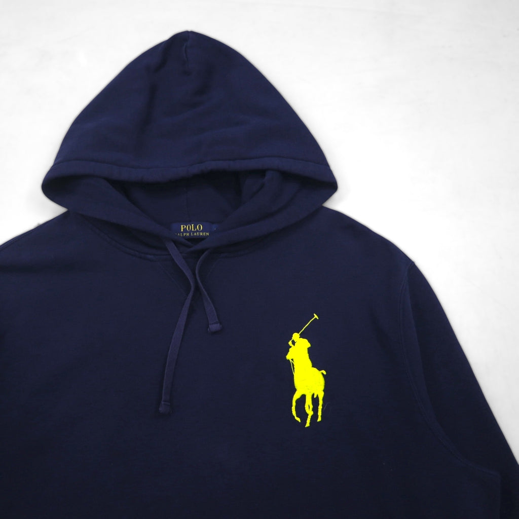 Polo Ralph Lauren Big Pony Pullover Hoodie, XL, Navy, Cotton