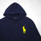 Polo Ralph Lauren Big Pony Pullover Hoodie, XL, Navy, Cotton