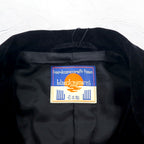blackmeans コンボジャケット COMBO JACKET ベスト テーラードジャケット ベロア M ブラック アンサンブル 日本製 未使用品