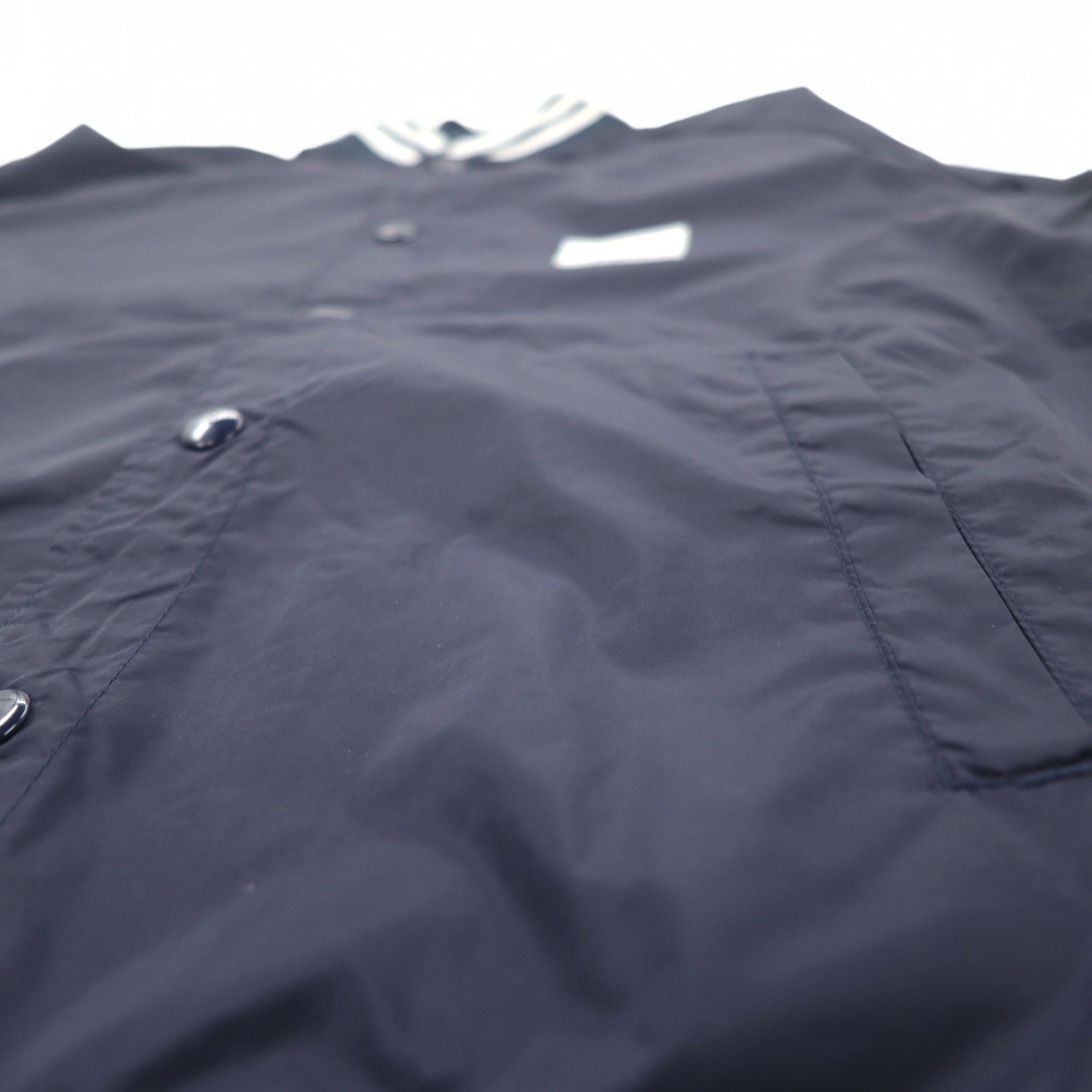 Flip The Script Libre Line Varsity Jacket M Navy Nylon Back Logo Print