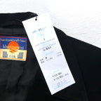 blackmeans コンボジャケット COMBO JACKET ベスト テーラードジャケット ベロア M ブラック アンサンブル 日本製 未使用品