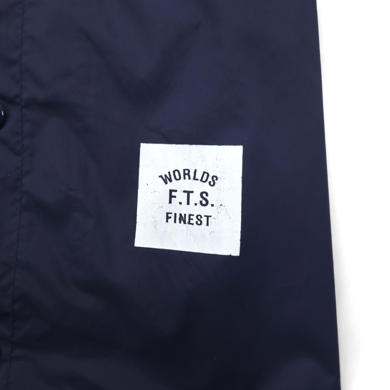 Flip The Script Libre Line Varsity Jacket M Navy Nylon Back Logo Print