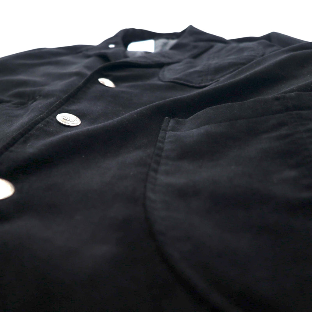 blackmeans コンボジャケット COMBO JACKET ベスト テーラードジャケット ベロア M ブラック アンサンブル 日本製 未使用品