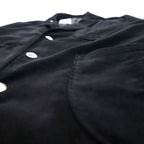blackmeans コンボジャケット COMBO JACKET ベスト テーラードジャケット ベロア M ブラック アンサンブル 日本製 未使用品