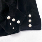 blackmeans コンボジャケット COMBO JACKET ベスト テーラードジャケット ベロア M ブラック アンサンブル 日本製 未使用品