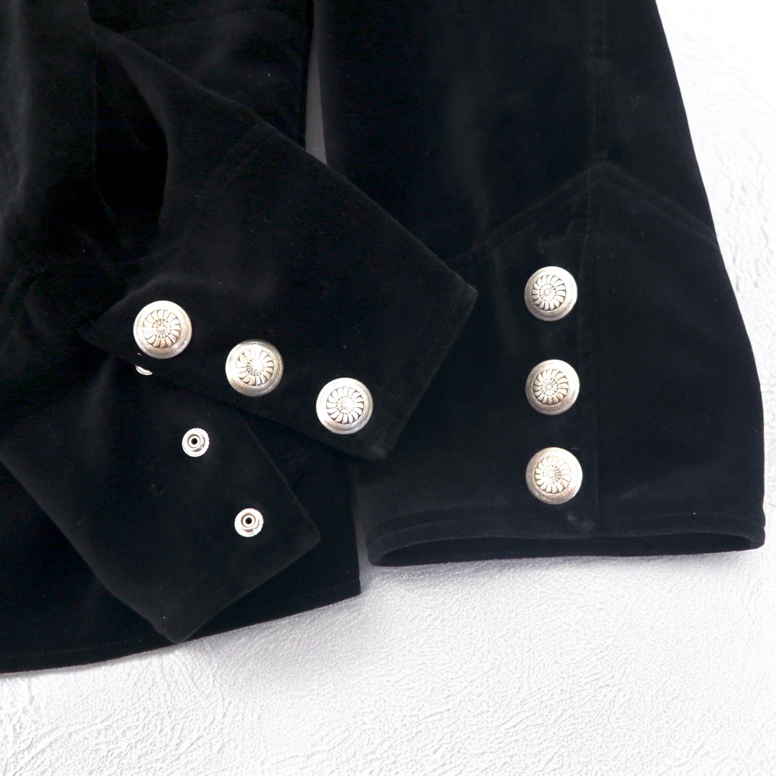 blackmeans コンボジャケット COMBO JACKET ベスト テーラードジャケット ベロア M ブラック アンサンブル 日本製 未使用品