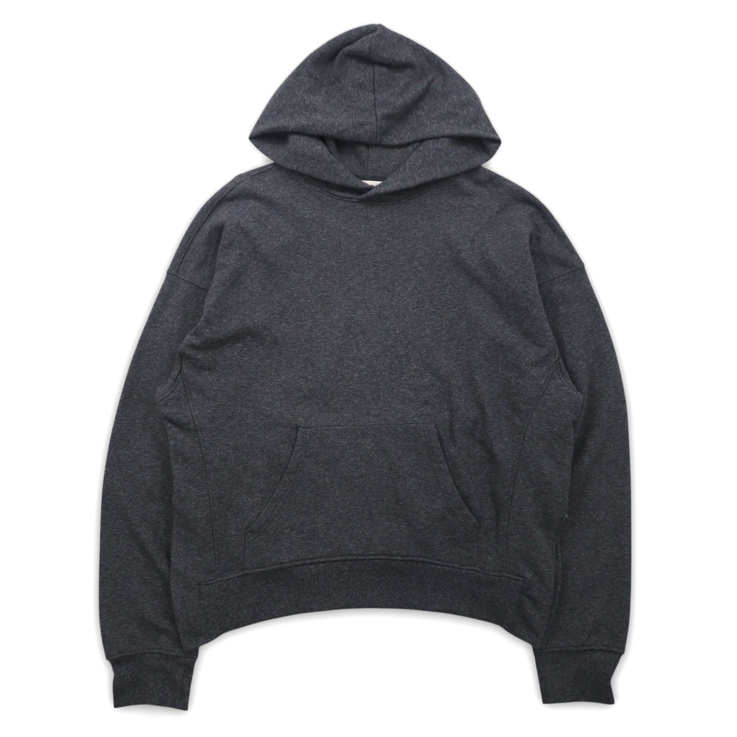 mnml サイドスリット プルオーバー パーカー XL グレー フロントポケット ESSENTIAL HOODIE M2017-H137
