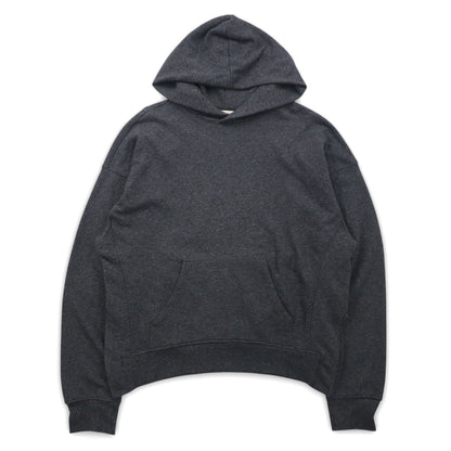 mnml サイドスリット プルオーバー パーカー XL グレー フロントポケット ESSENTIAL HOODIE M2017-H137