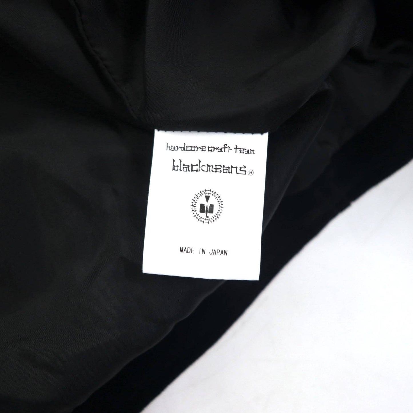 blackmeans コンボジャケット COMBO JACKET ベスト テーラードジャケット ベロア M ブラック アンサンブル 日本製 未使用品