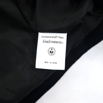 blackmeans コンボジャケット COMBO JACKET ベスト テーラードジャケット ベロア M ブラック アンサンブル 日本製 未使用品