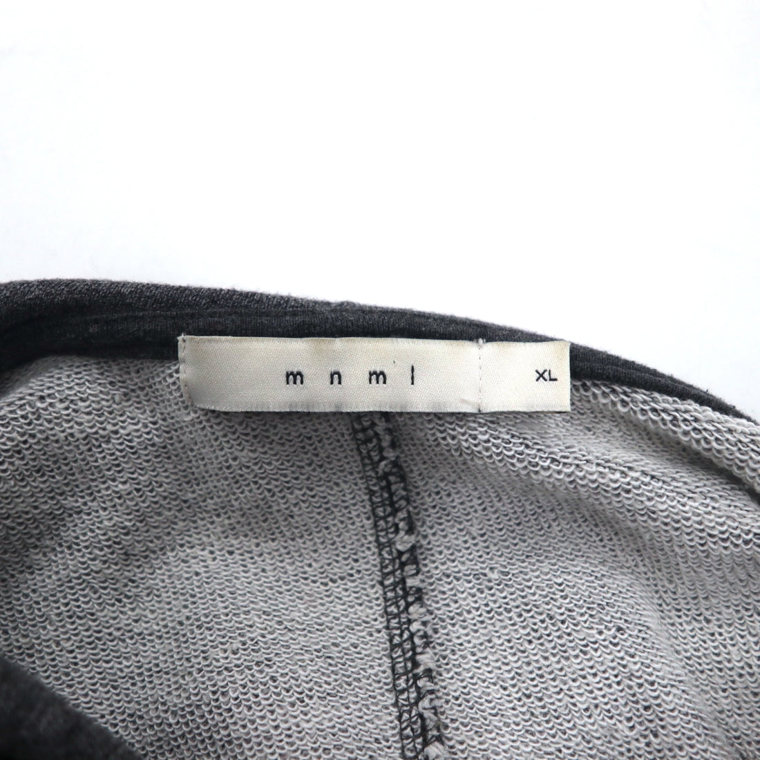 mnml Side Slit Pullover Hoodie XL Gray Front Pocket ESSENTIAL HOODIE M2017-H137