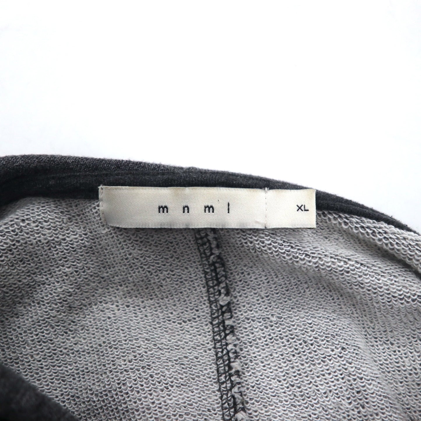 mnml サイドスリット プルオーバー パーカー XL グレー フロントポケット ESSENTIAL HOODIE M2017-H137