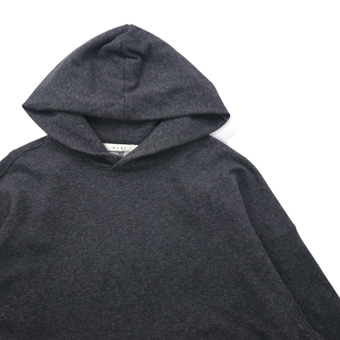 mnml Side Slit Pullover Hoodie XL Gray Front Pocket ESSENTIAL HOODIE M2017-H137
