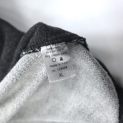 mnml サイドスリット プルオーバー パーカー XL グレー フロントポケット ESSENTIAL HOODIE M2017-H137