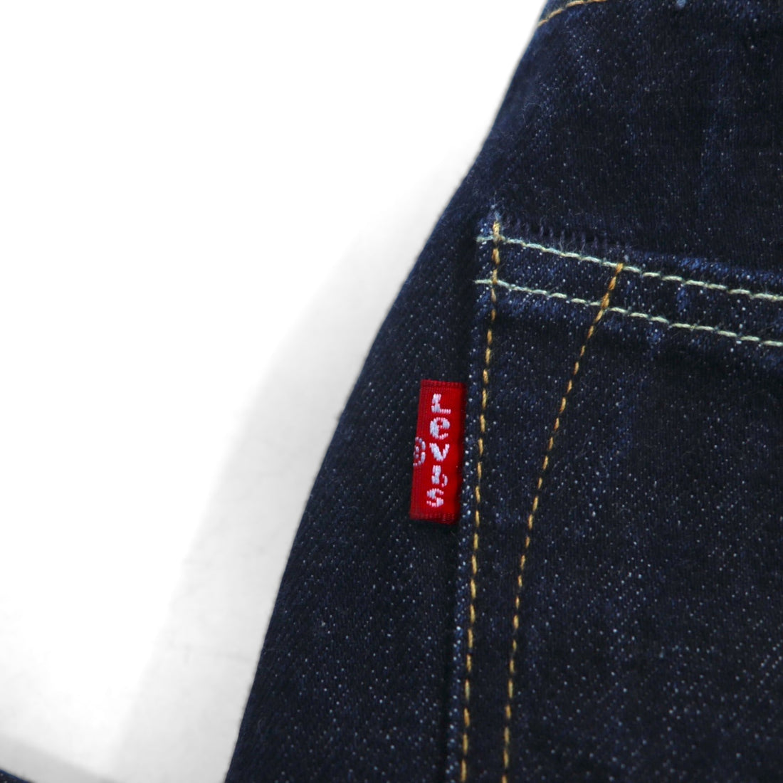 Levi's 501CT Selvedge Red Tab Rigid Denim Jeans, Size L, Indigo, White Oak, Cone Mills 14oz, Leather Patch, 28894-0030