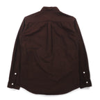 Mr.GENTLEMAN オックスフォード ボタンダウンシャツ S ブラウン コットン