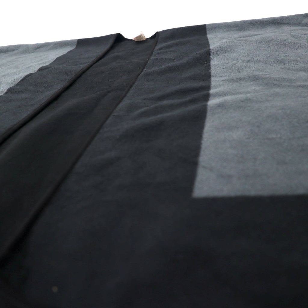 WOOLRICH Fleece Poncho Cape ONE Black Polyester Reversible