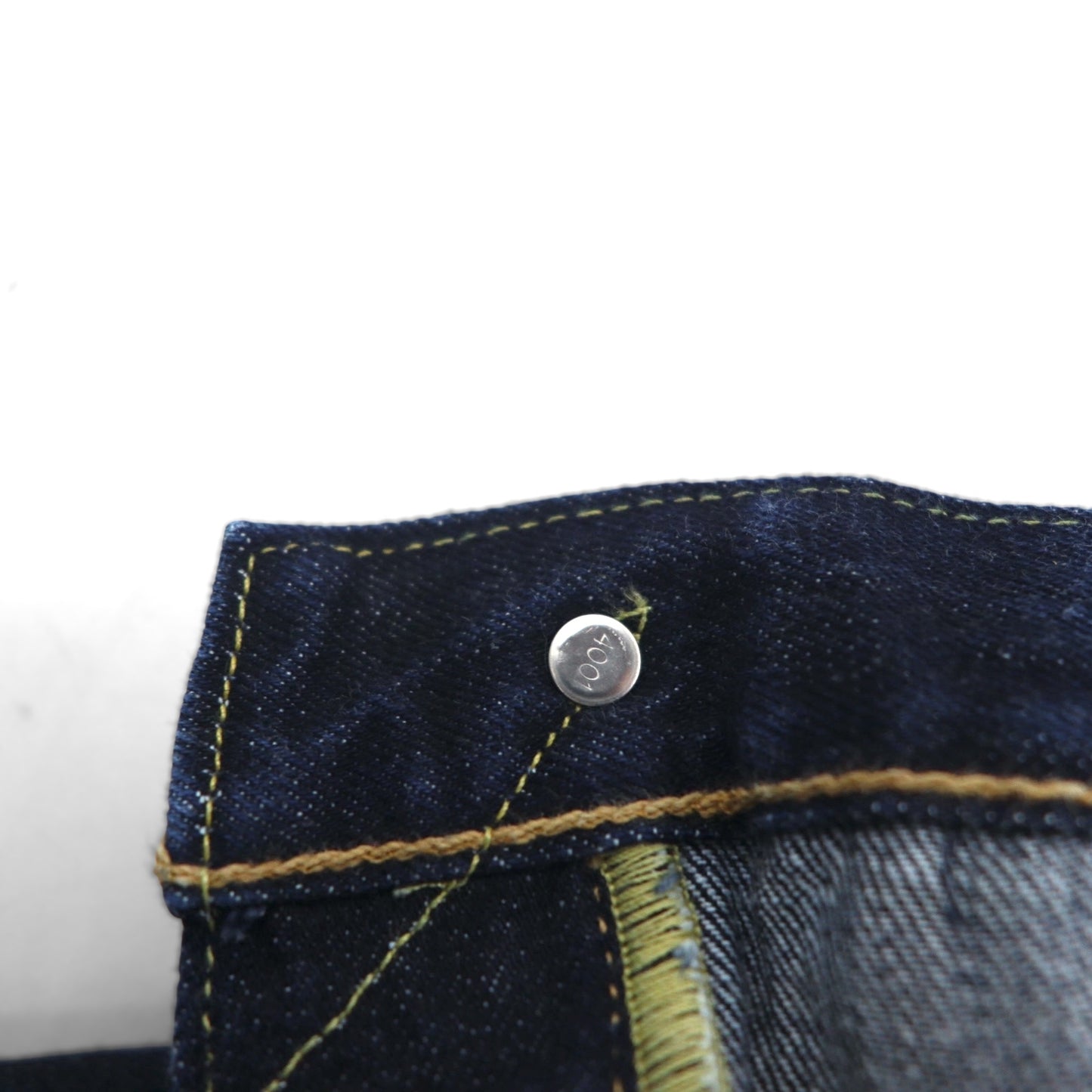 Levi's 501CT Selvedge Red Tab Rigid Denim Jeans, Size L, Indigo, White Oak, Cone Mills 14oz, Leather Patch, 28894-0030